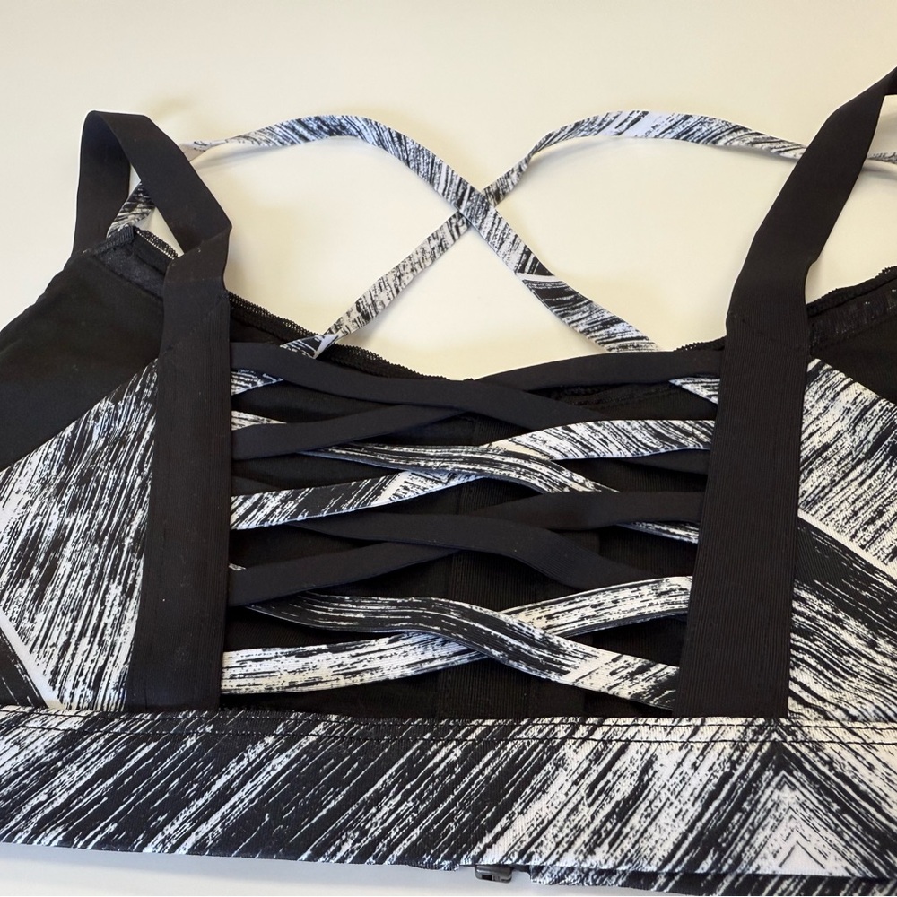 Athleta Black and White Bra Intimates & Sleepwear
